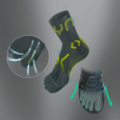 UYN RUNNER'S FIVE CHAUSSETTES DE RUNNING HOMME