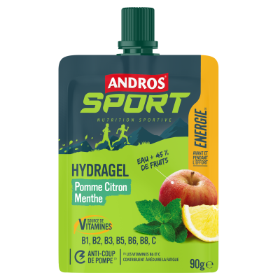 Andros - Gourde Hydragel Pomme Citron Menthe Andros - Gourde Hydragel Pomme Citron Menthe
