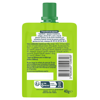 Andros - Goudes Gel Boost Coup De Fouet Agrumes Guarana Andros - Goudes Gel Boost Coup De Fouet Agrumes Guarana