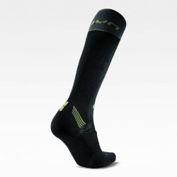 Uyn - Chaussettes M Run Compression One Black Grey Lime Uyn - Chaussettes M Run Compression One Black Grey Lime