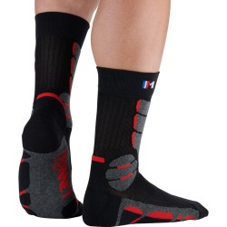 Monnet - Chaussettes Trek Expert Rouge/Noir Monnet - Chaussettes Trek Expert Rouge/Noir