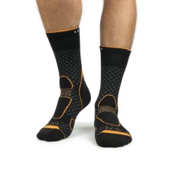 La Chaussette de France - Trekker High Noir/Orange