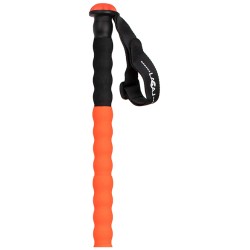 Lacal – bâtons ski de randonnée 1 brin, long grip & flasque