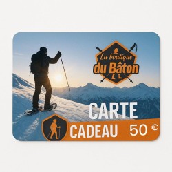 Carte cadeau outdoor 50 € – La Boutique du Bâton | Le cadeau parfait montagne & sport